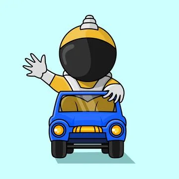 Astronaut Ilustration Vector Stock Illustration
