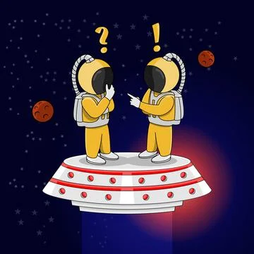 Astronaut Ilustration Vector Stock Illustration