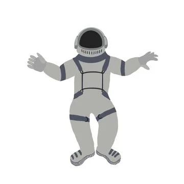 Astronaut isolated on white background Stock Illustration
