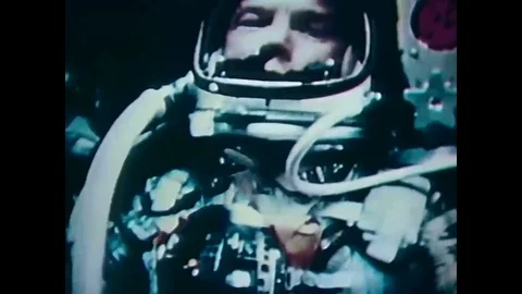Astronaut John Glenn splashes down in the Friendship 7 spacecraft, the USS Noa Stock Footage 88552636
