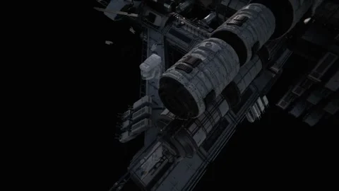 An astronaut jumps into space in zero gravity Stock Footage 260752378