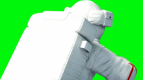 Astronaut levitation in space. Green screen. Realistic 4k animation. Stock Footage 88720149