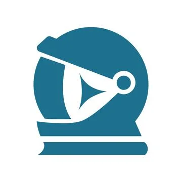 Astronaut logo icon design Stock Illustration
