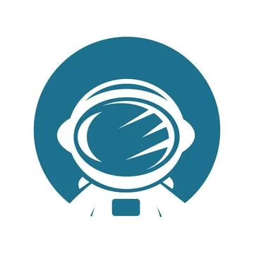 Astronaut logo icon design Stock Illustration