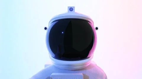 Astronaut looking at camera Stock-Fotos