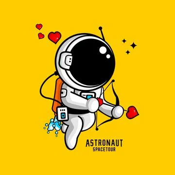 ASTRONAUT LOVE Stock Illustration