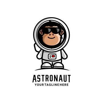 ASTRONAUT MONKEY Stock Illustration
