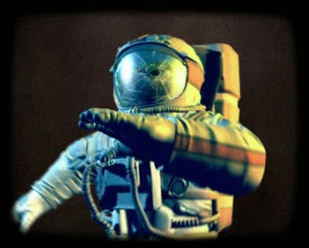 Astronaut in open space Stock Footage 11357435