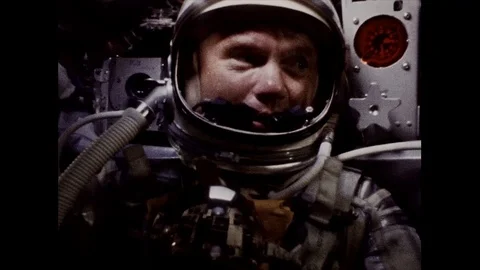 Astronaut operate space station during Mercury, Gemini, Apollo mission- 1965 Stock Footage 97232903