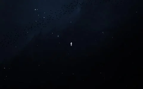 Astronaut in outer space Stock Photos