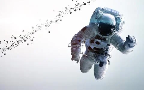 Astronaut in outer space Stock Photos