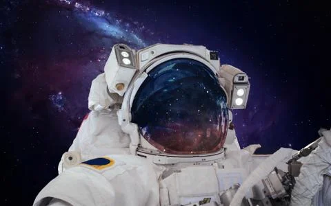 Astronaut in outer space Stock Photos