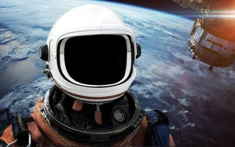 Astronaut in outer space Stock Photos