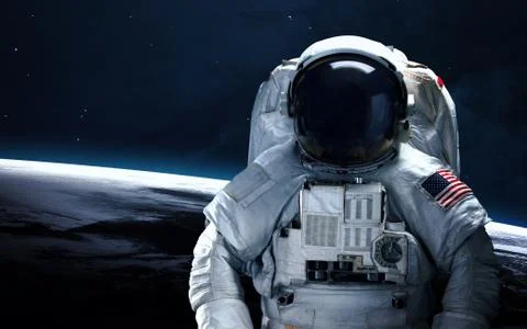 Astronaut in outer space Stock Photos