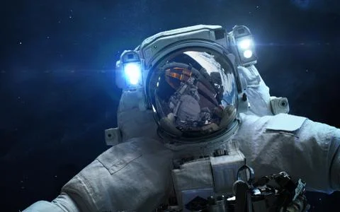 Astronaut in outer space Stock Photos