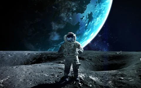 Astronaut in outer space Stock Photos