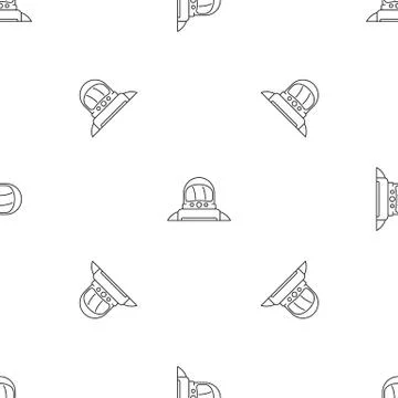 Astronaut pattern seamless vector Stock Illustration