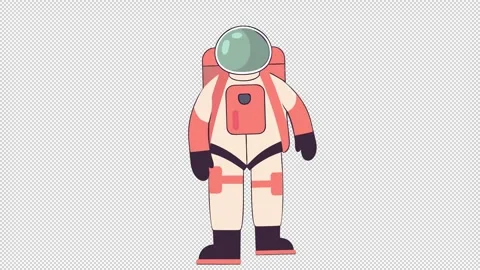 Astronaut in a protective spacesuit. Stock Footage 321518082