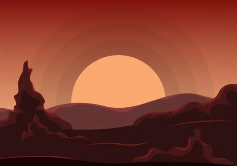 Astronaut With Rocket Background Illustration For Explore In Outer Space And  Stock Illustration