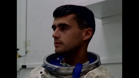 Astronaut Roger Schafee pre spaceflight Apollo 1 Stock Footage 263452998