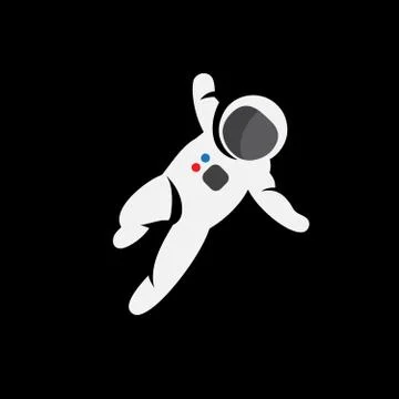 Astronaut simple design Stock Illustration