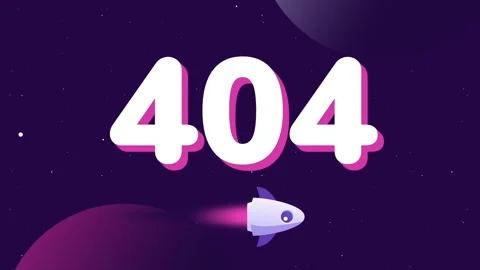 Astronaut Space 404 Error Stock Footage 335667704