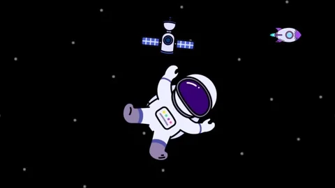 Astronaut in space Stock Footage 273200662