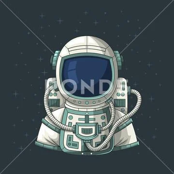 Astronaut In Space Stock Illustration