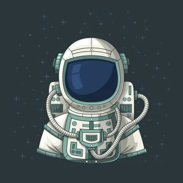 Astronaut In Space Stock Illustration