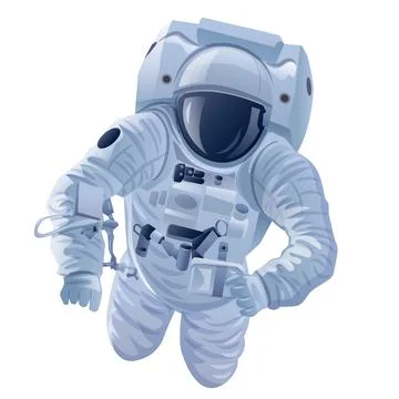 Astronaut in the space Stock Illustration