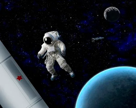 Astronaut in space Stock Photos
