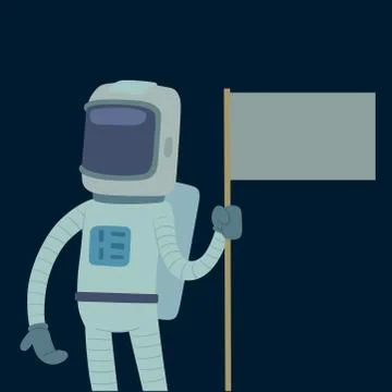 Astronaut in space vector character having fun spaceman galaxy cosmos atmosphere Stock Illustration