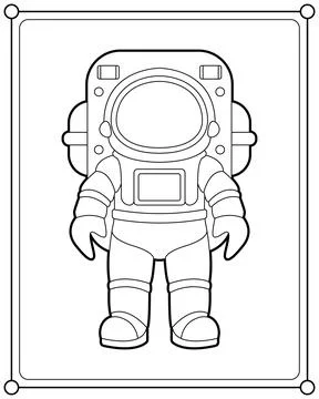 Astronaut in space vector illustration Stock Illustration