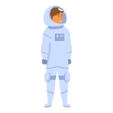 Astronaut in spacesuit exploring new planets, space travel and discovery Stock Illustration