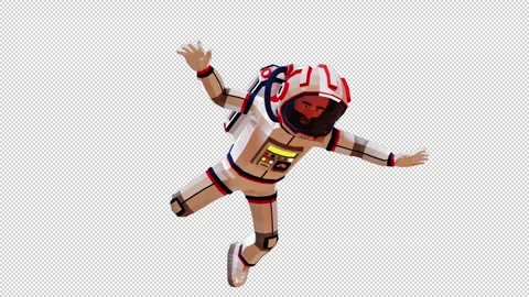 An astronaut in a spacesuit falls Stock Footage 277285327