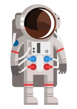 Astronaut with spacesuit Stock Illustration