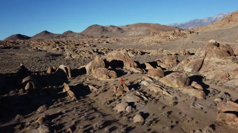 Astronaut Standing in Irregular Landscape Stock-Footage 270397334