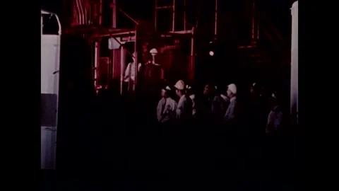 Astronaut takes elevator to entry platform of Mercury Spacecraft capsule Stock Footage 263292546