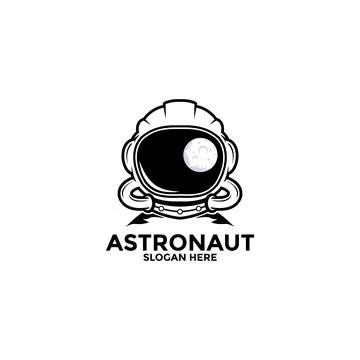 Astronaut vector logo icon, Illustration astronaut or space logo design tem.. Stock Illustration