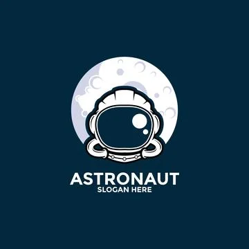 Astronaut vector logo icon, Illustration astronaut or space logo design tem.. Stock Illustration