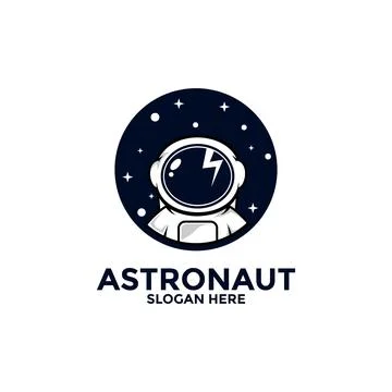 Astronaut vector logo icon, Illustration astronaut or space logo design tem.. Stock Illustration