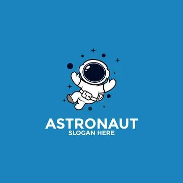 Astronaut vector logo icon, Illustration astronaut or space logo design tem.. Stock Illustration