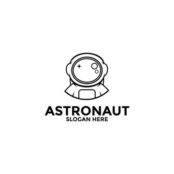 Astronaut vector logo icon, Illustration astronaut or space logo design tem.. Stock Illustration