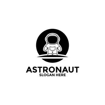 Astronaut vector logo icon, Illustration astronaut or space logo design tem.. Stock Illustration