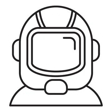 Astronaut wearing spacesuit exploring space with modern space helmet Stock Illustration