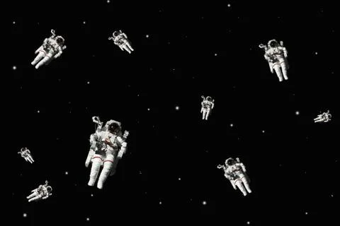 Astronauts background 写真素材