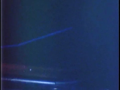 Astronauts on board space shuttle Columbia make their final turn to line up Stock Footage 75189407