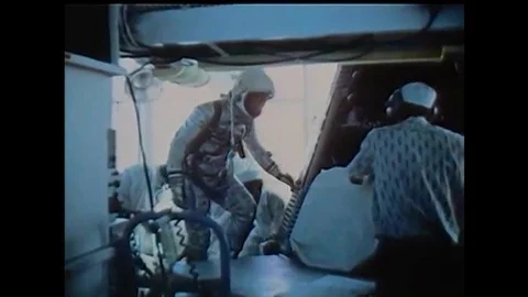 Astronauts go through on-base training sessions at Cape Canaveral; a marine 動画素材 137522808