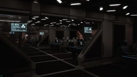 The astronauts help the human army in the space conquest program 02 Stock Footage 258655236