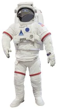 Astronauts isolated white 写真素材